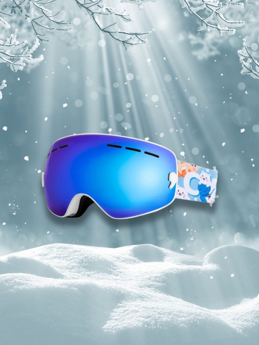 Masque De Ski Enfant<br>Bleu