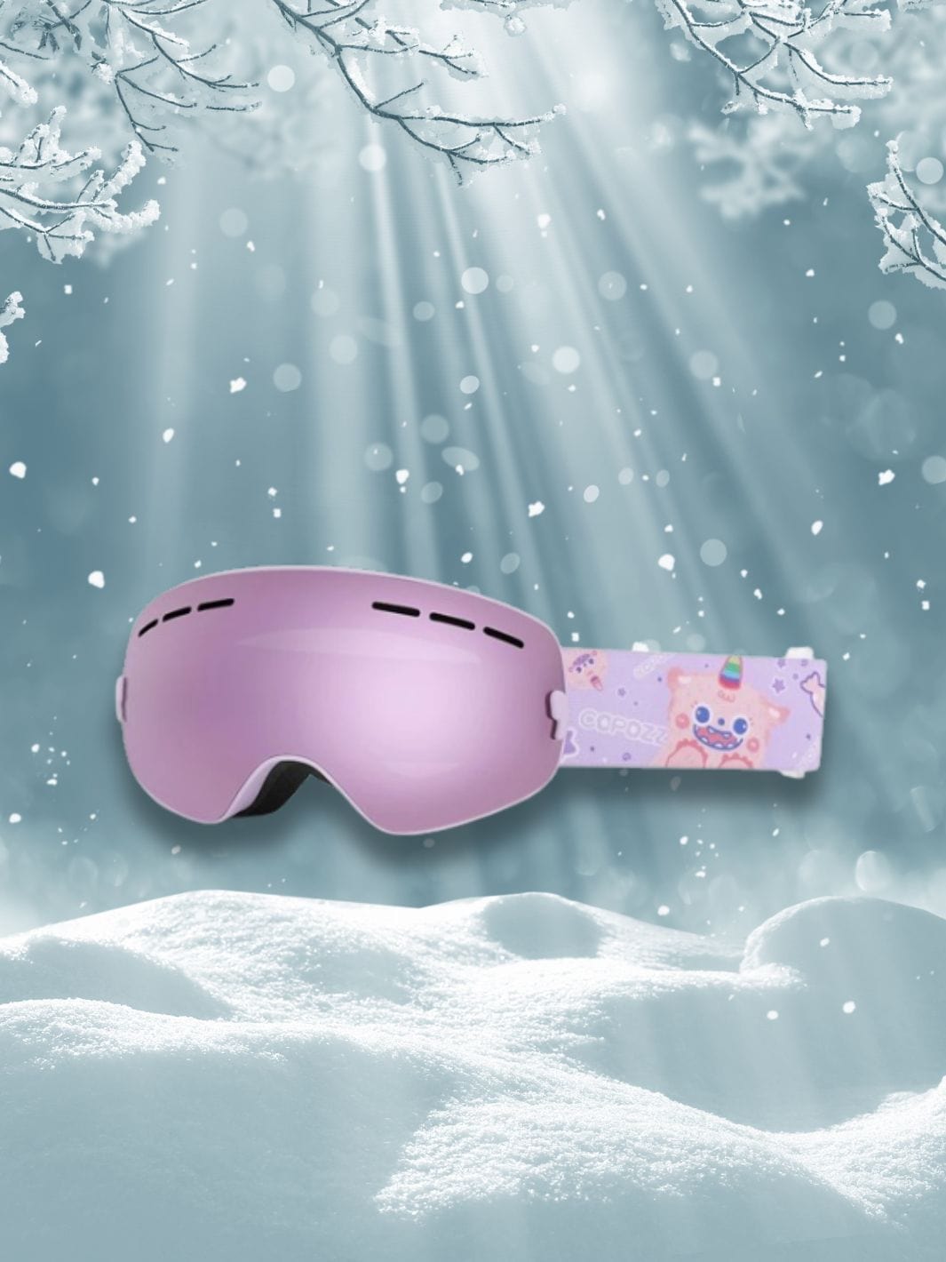 Masque De Ski Enfant<br>Mauve