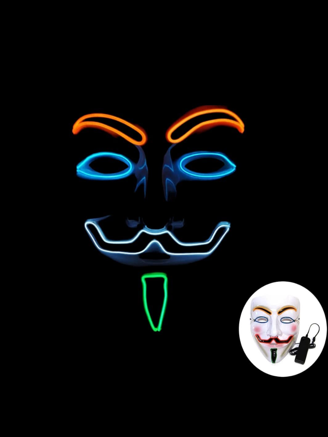 Masque Led | Anonymous<br>Multicolore
