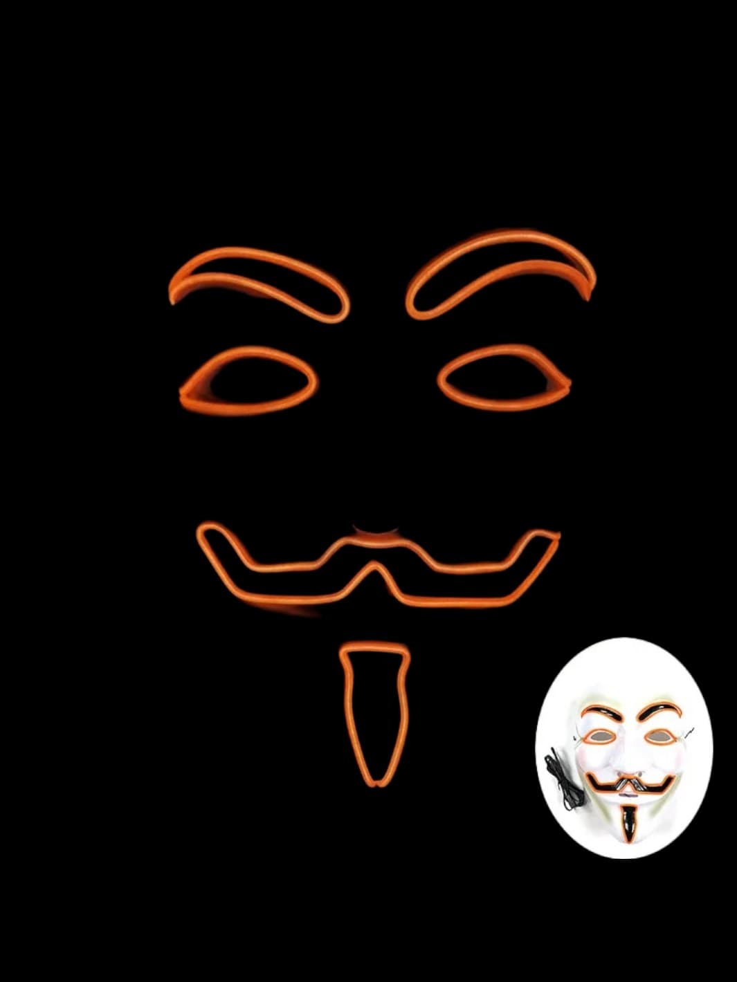 Masque Led | Anonymous<br>Orange