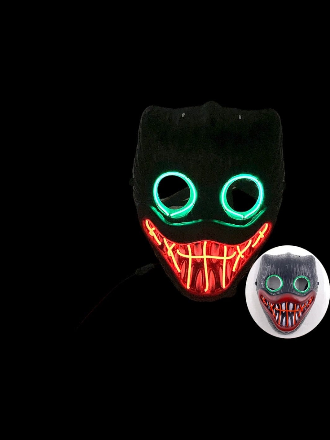 Masque Led | Huggy Wuggy<br>Vert/Rouge