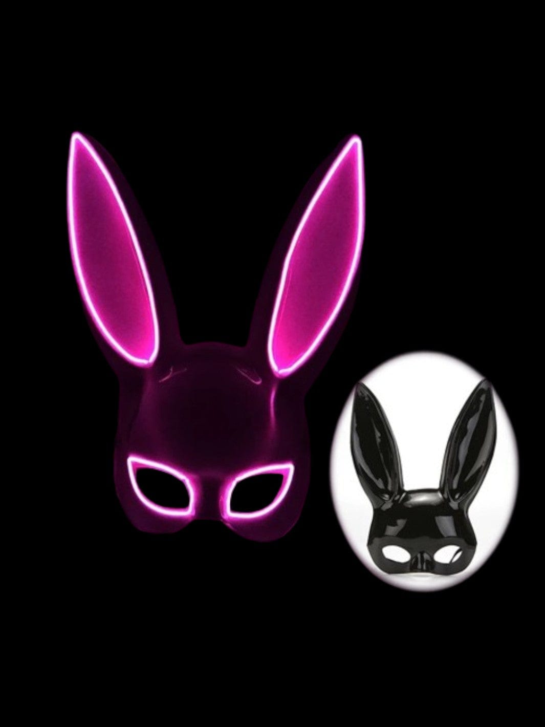 Masque Led | Lapin Noir<br>Violet