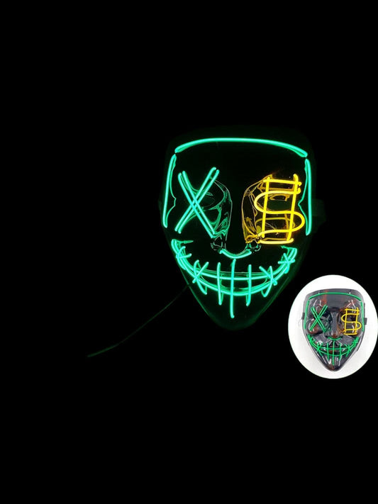 Masque Led | Le Fracasseur<br>Vert/Jaune